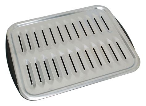 GRAINGER APPROVED Broiler Pan, Fits Brand Universal, Stove/Oven/Range, 15 1/2 in x 13 in ...