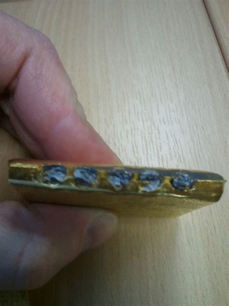 Tungsten filled Gold bars