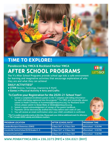 After School Programs - Penobscot Bay YMCA