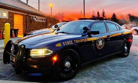 New York State Police at sunset | State police, State trooper, Police cars