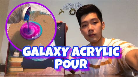 How to Make Marble Art - Painting a Galaxy with Acrylic Pour - YouTube