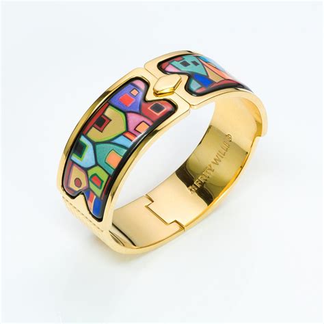 Frey Wille Hundertwasser Enamel Bangle in 2021 | Enamel bangle, Bangles, Bangle bracelets