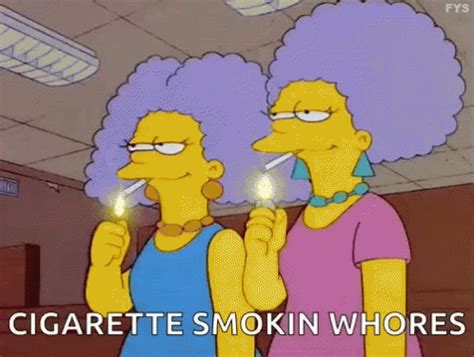 Sisters Simpsons GIF - Sisters Simpsons Smoking - Discover & Share GIFs Perfect Sisters, Homer ...