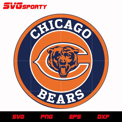 Chicago Bears Circle Logo svg, nfl svg, eps, dxf, png, digital file ...