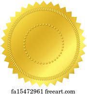 Free art print of Blank Gold Seal. Empty Notary Seal with Copy Space ...