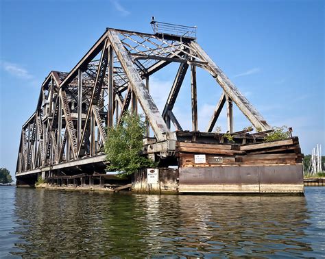 Hojack Swing Bridge Photograph by Daniel Dangler