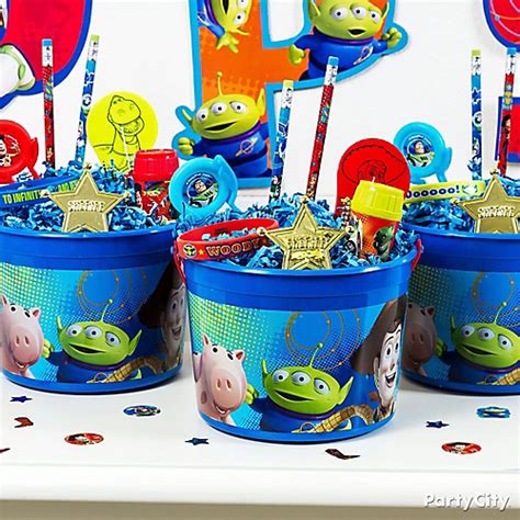 Toy Story Favor Bucket Idea - Favor Ideas - Toy Story Party Ideas - Boys Birthday Party Ideas ...