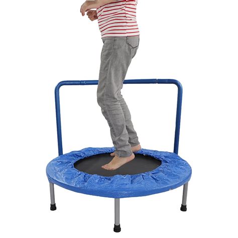 URHOMEPRO 36 inch mini trampoline, Kids Mini Trampoline with Handrail ...