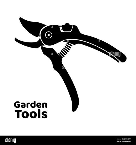 Icon pruner for pruning branches. Garden tools. Isolated on white background vector Stock Vector ...