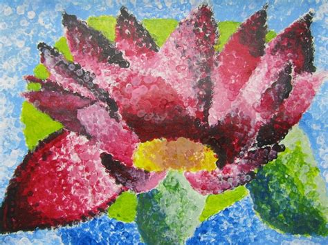 Pointillism flowers (high school art at wise academy) | High school art ...