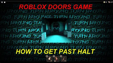 Roblox Doors How to get past and beat Halt - YouTube