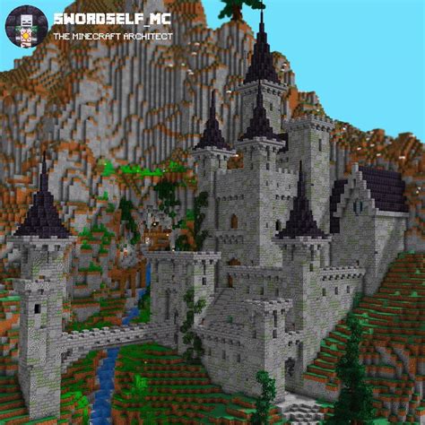 Castle in the mountains!🏔 what do you think about it? ;) : Minecraft