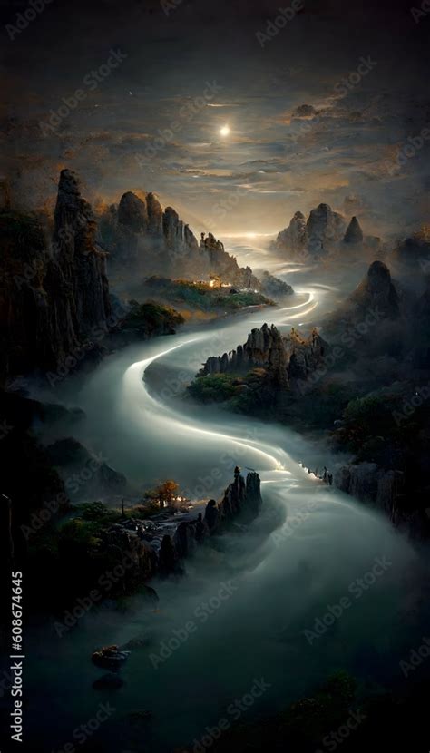 a real landscape painting, incomparable reality, broad vision, huge ...