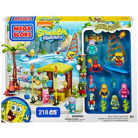 Mega Bloks Spongebob Squarepants Beach Resort Set 94621 - ToyWiz