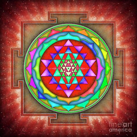 Sri Yantra Mandala Digital Art by Dirk Czarnota | Fine Art America