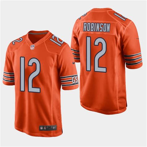 Chicago Bears #12 Allen Robinson Orange Stitched Game Jersey