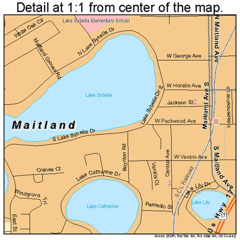 Maitland Florida Street Map 1242575