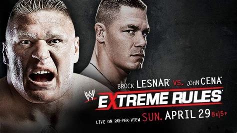 WWE: John Cena vs Brock Lesnar 2012 - the biggest Extreme Rules match ever