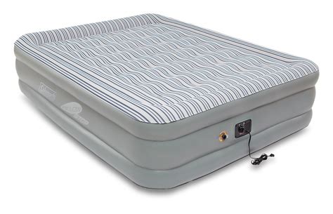 Coleman Queen SupportRest Elite Double-High Inflatable Air Mattress/Airbed w/ Built-In 120V Pump ...