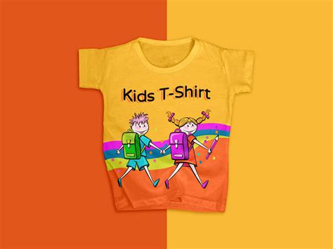 Free Fabulous Kids T-Shirt Mockup Design - Mockup Planet