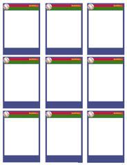 Baseball Card Templates - Free, blank, printable, customize | Baseball card template, Baseball ...