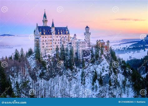 Neuschwanstein Castle on a Winter Day Morning, Germany Editorial Image - Image of castle, palace ...