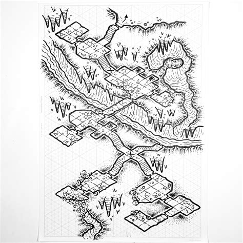 Underground River (Isometric dungeon map) : r/dndmaps