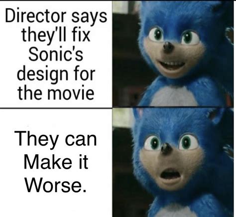 Sonic Movie Redesign Meme