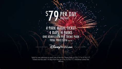 Walt Disney World 4-Park Magic Ticket TV Commercial, 'Four Theme Parks' - iSpot.tv