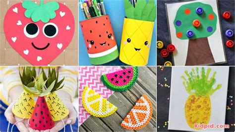 Easy Fruit Crafts for Kids - Kidpid