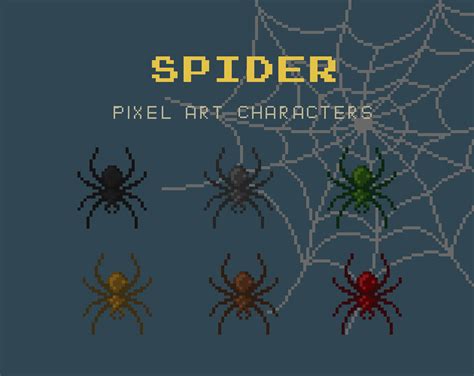 Spider Pixel Art Character by sanctumpixel