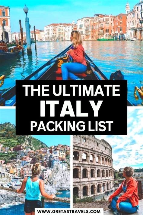 The ultimate italy packing list – Artofit