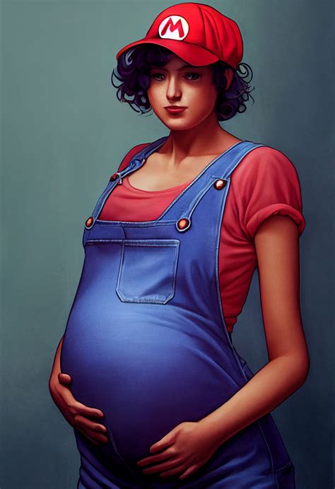 Pregnant Maria - Mario Gender Bender by Geopoko on DeviantArt