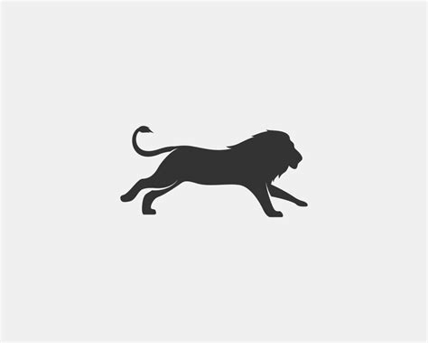 lion vector silhouette 12465426 Vector Art at Vecteezy