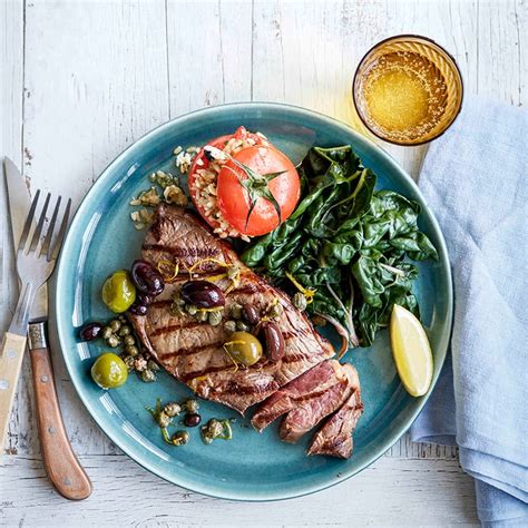 Char-grilled rump steak with mixed olive sauce recipe | Australian Beef - Recipes, Cooking Tips ...