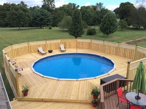 15 Awesome Above Ground Pool Deck Designs - In The Swim Pool Blog