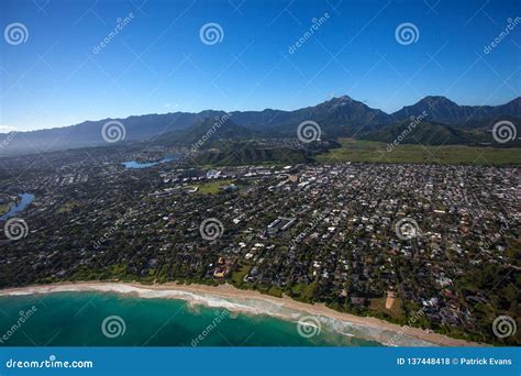 Beautiful Aerial View of Kailua Beach, Oahu Hawaii on the Greener and ...