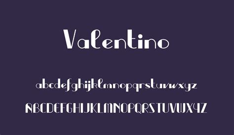 Valentino free font