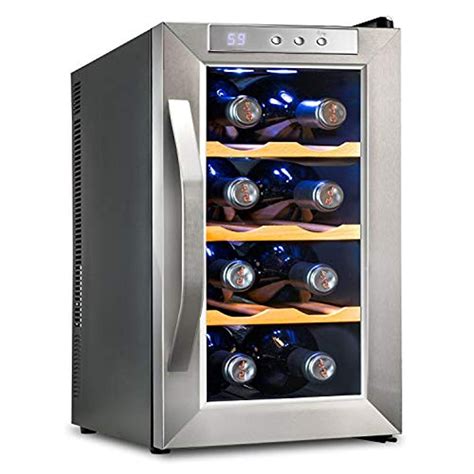 Ivation 8 Bottle Premium Thermoelectric Freestanding Wine Cooler/Fridge ...