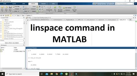 how to use linspace command in matlab | linearly spaced vector making ...