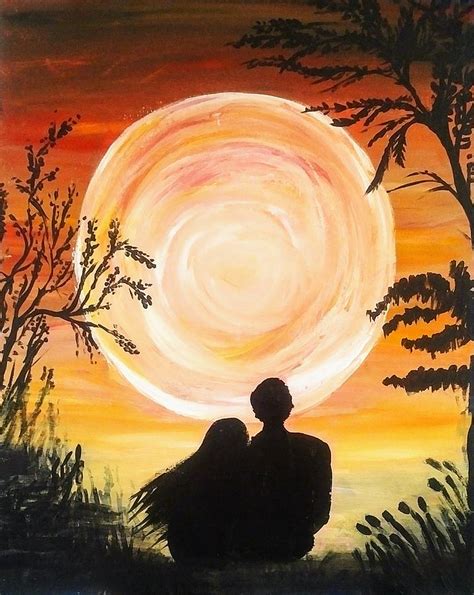 Moonlight Romance Painting by Lynne McQueen | Fine Art America