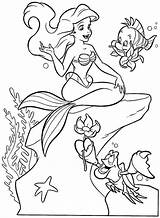 Little mermaid coloring Pages To Download And Print For Free sketch template