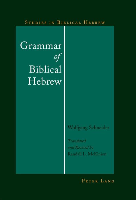 Grammar of Biblical Hebrew - Peter Lang Verlag