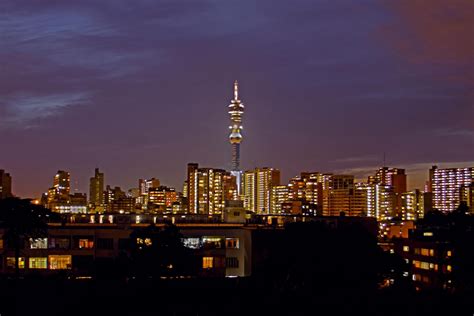 My Pictures....: Johannesburg view at night from Yeoville