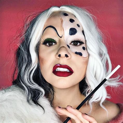 Cruella De Vil Halloween Makeup Look | Disney eye makeup, Cruella ...