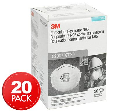 3M Face Mask 20-Pack - N95 8200 Particulate Respirator | Scoopon Shopping