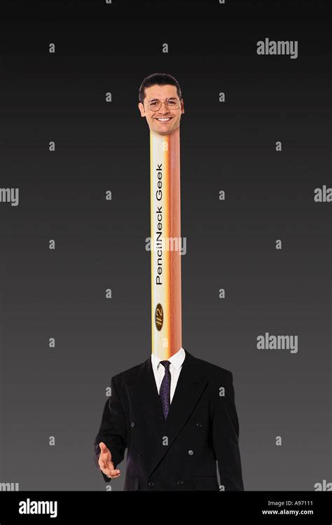 Pencil Neck Geek Stock Photo - Alamy