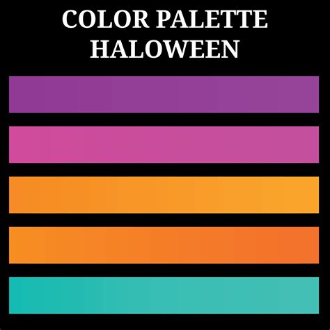 Premium palette of classic Halloween colors 27607173 Vector Art at Vecteezy