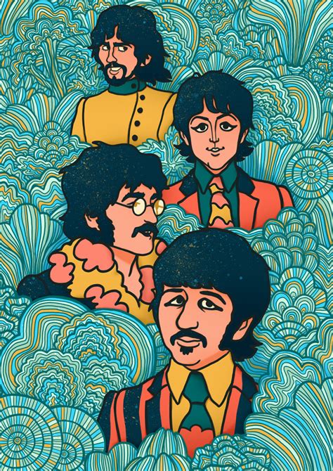 Beatles Art Yellow Submarine