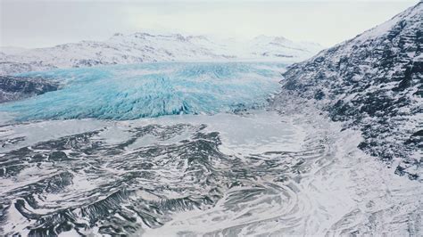 Aerial Drone Shot Of Huge Glacier In Iceland Stock Footage SBV-338222126 - Storyblocks